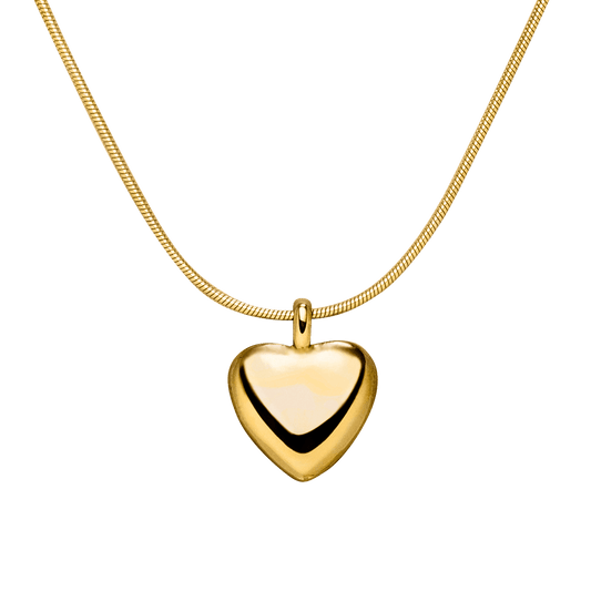 Elegant Heart Pendant 18k Gold Plated Necklace