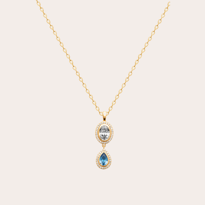 Isora 18K Gold Plated Necklace - Brown