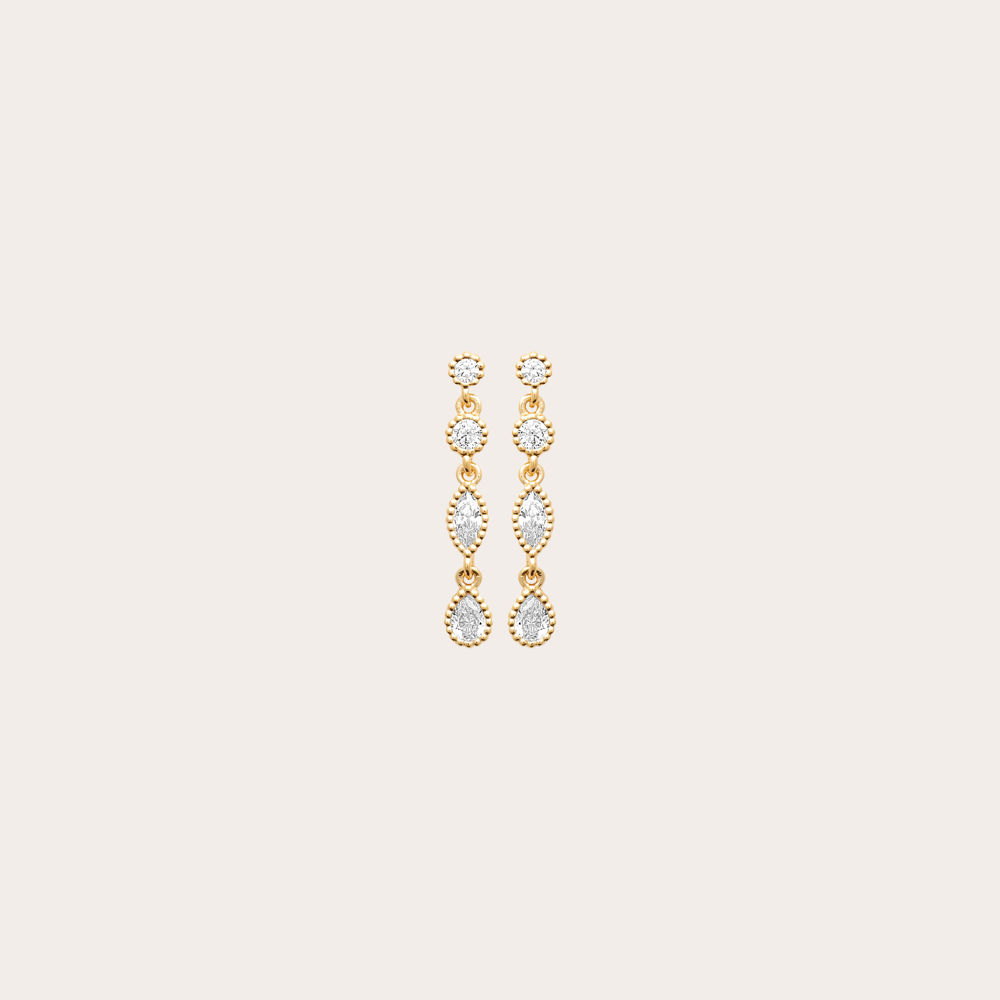 Liora 18K vergulde oorbellen