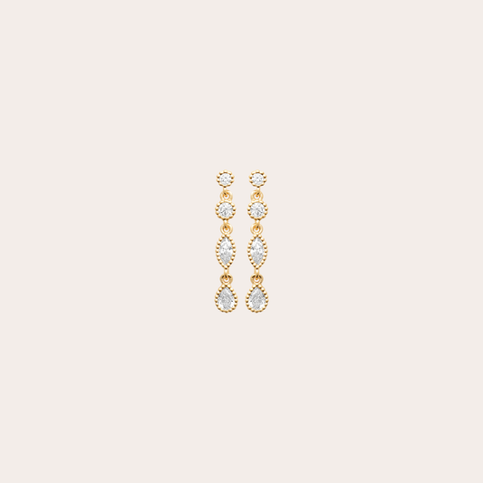 Liora 18K vergulde oorbellen