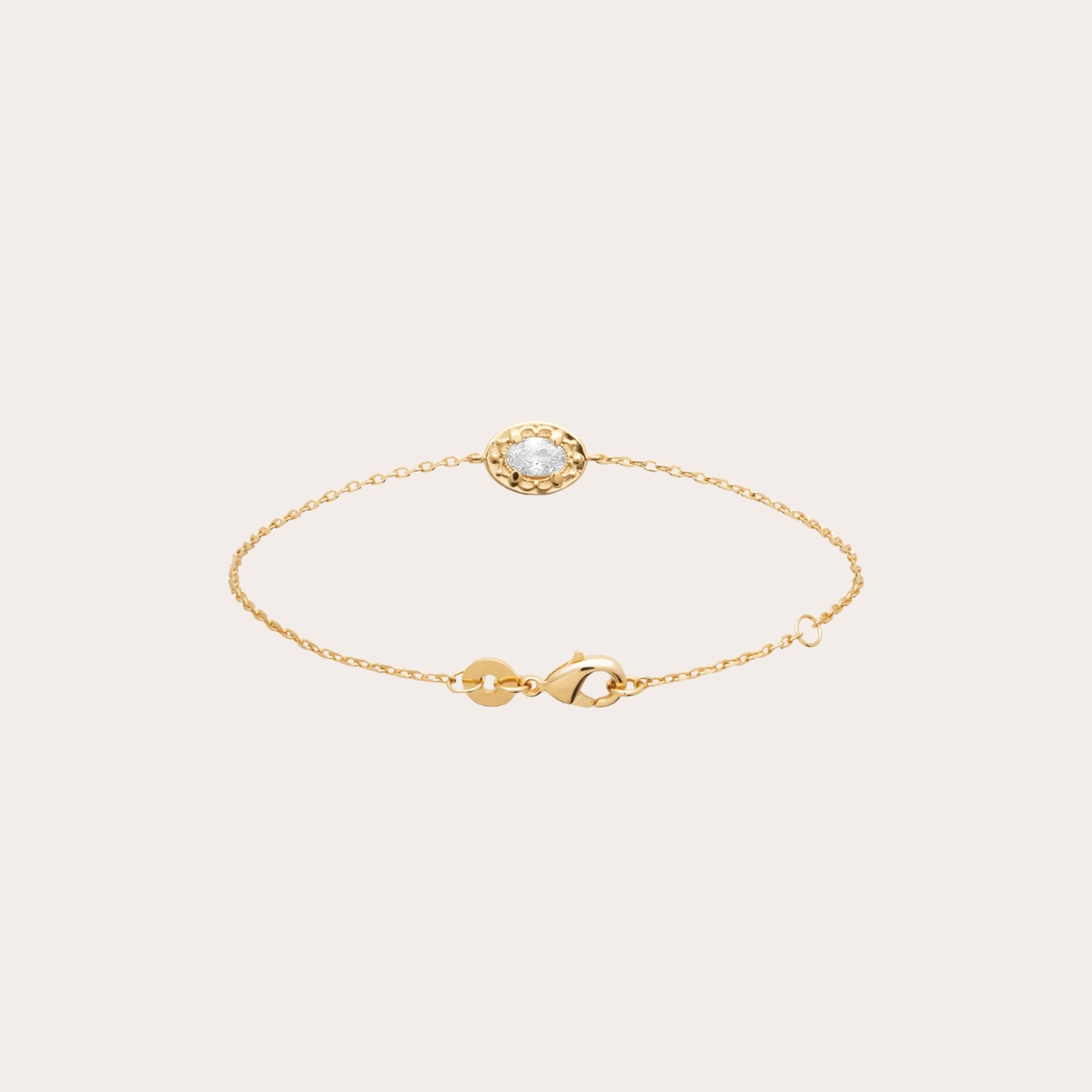 Zaria 18K Vergulde Armband - Wit