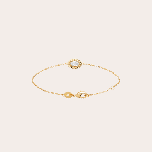 Zaria 18K Vergulde Armband - Wit