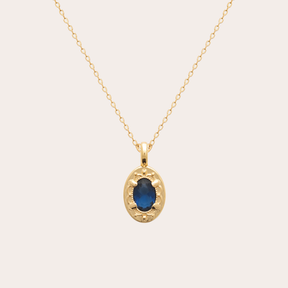 Zaria 18K vergulde ketting - Wit