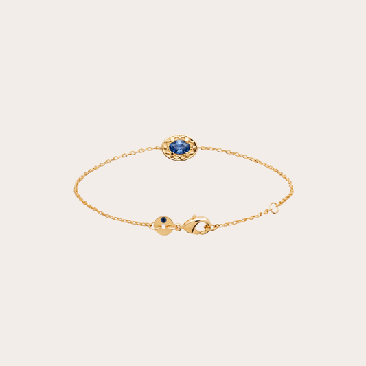 Zaria 18K Vergulde Armband - Blauw