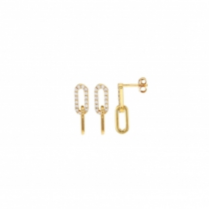 Dainty Glow 18K Gold Plated Zirconia Earrings