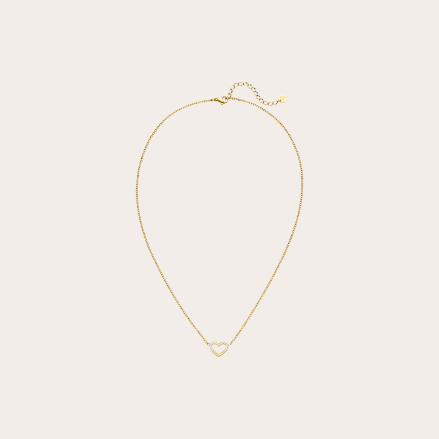 Hartketting met Glitters