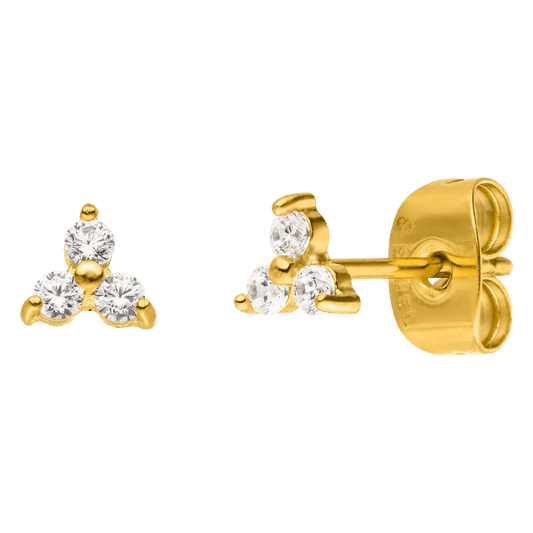 Ruth 18K Gold Plated Zirconia Earrings
