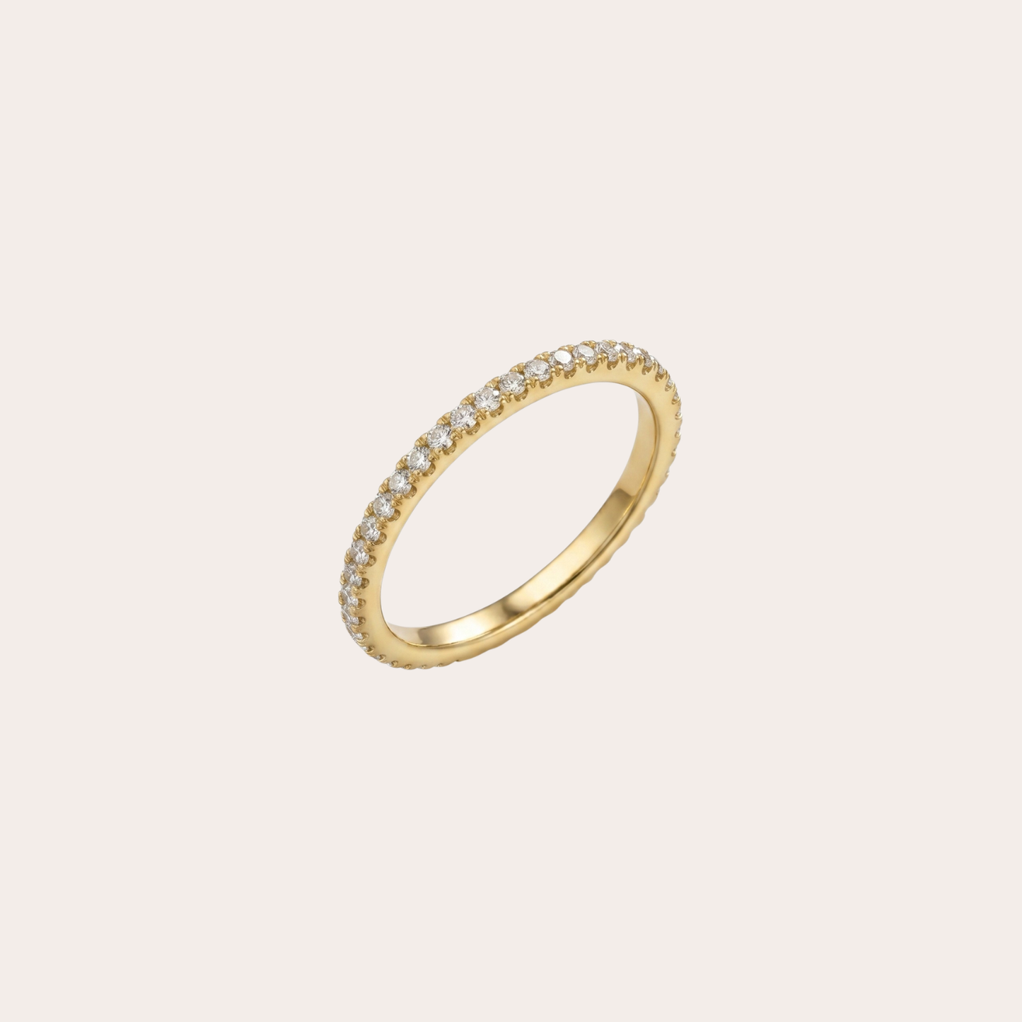 Timeless Spark Zirconia 18K Vergulde Ring