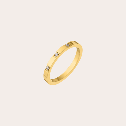 Lola Zirconia 18K Vergulde Ring