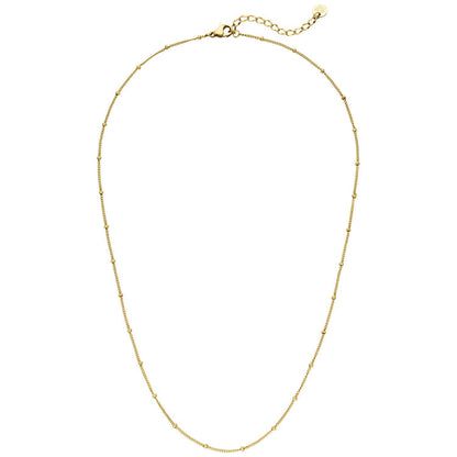 Gold beaded necklace by Ania Haie featuring a delicate chain.