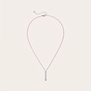 Zircon Bar Necklace