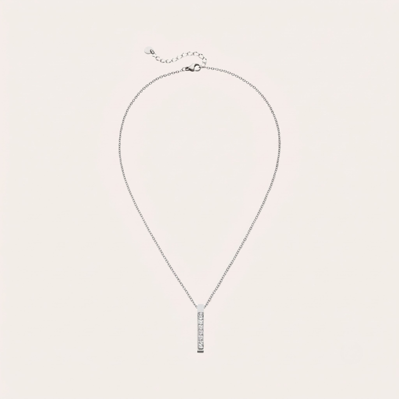 Zircon Bar Necklace