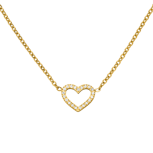 Shine Heart 18K Gold Plated Necklace